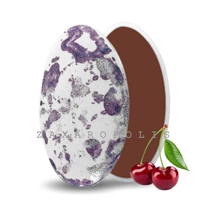 Κουφέτα Zaxaropolis - Choco Splash Αγριοκέρασο Μωβ Πιτσιλωτό (1kg.) ≈275τμχ.