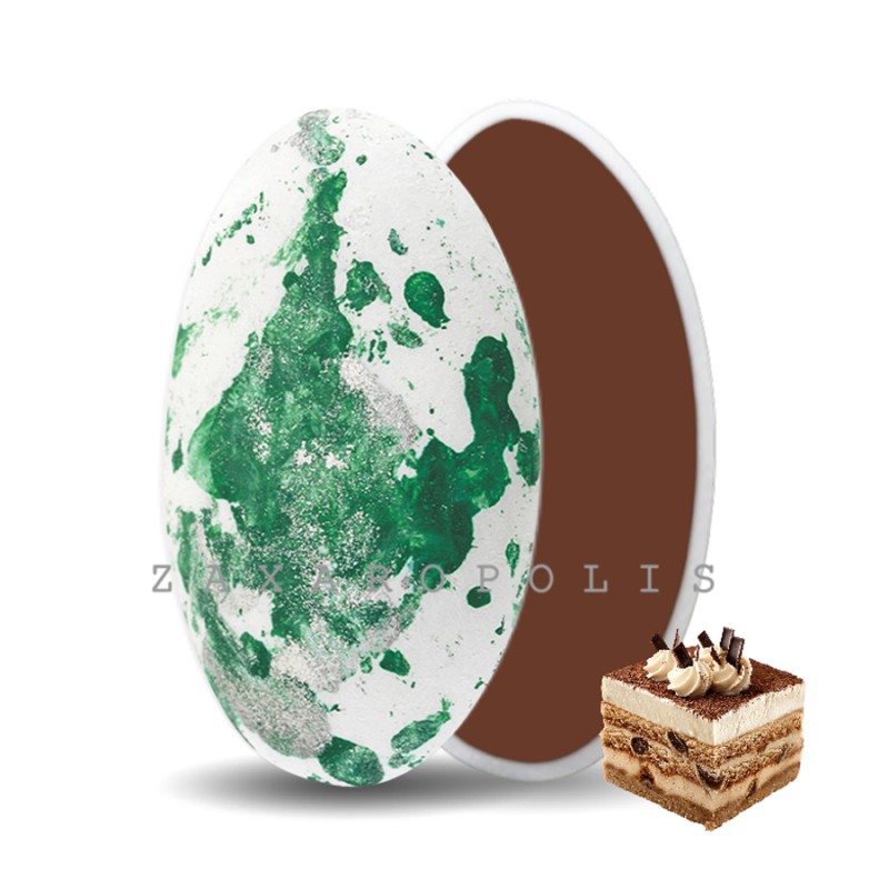 Κουφέτα Zaxaropolis - Choco Splash Τιραμισού Πράσινο Πιτσιλωτό (1kg.) ≈275τμχ.