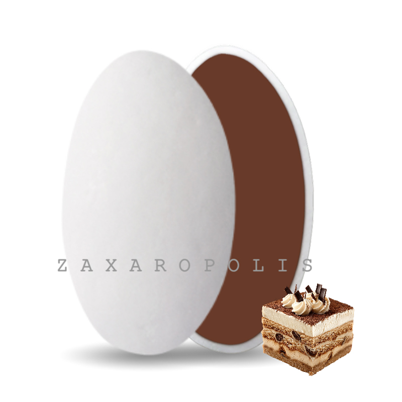 Κουφέτα Zaxaropolis - Choco Splash Τιραμισού Λευκό (1kg.) ≈275τμχ.