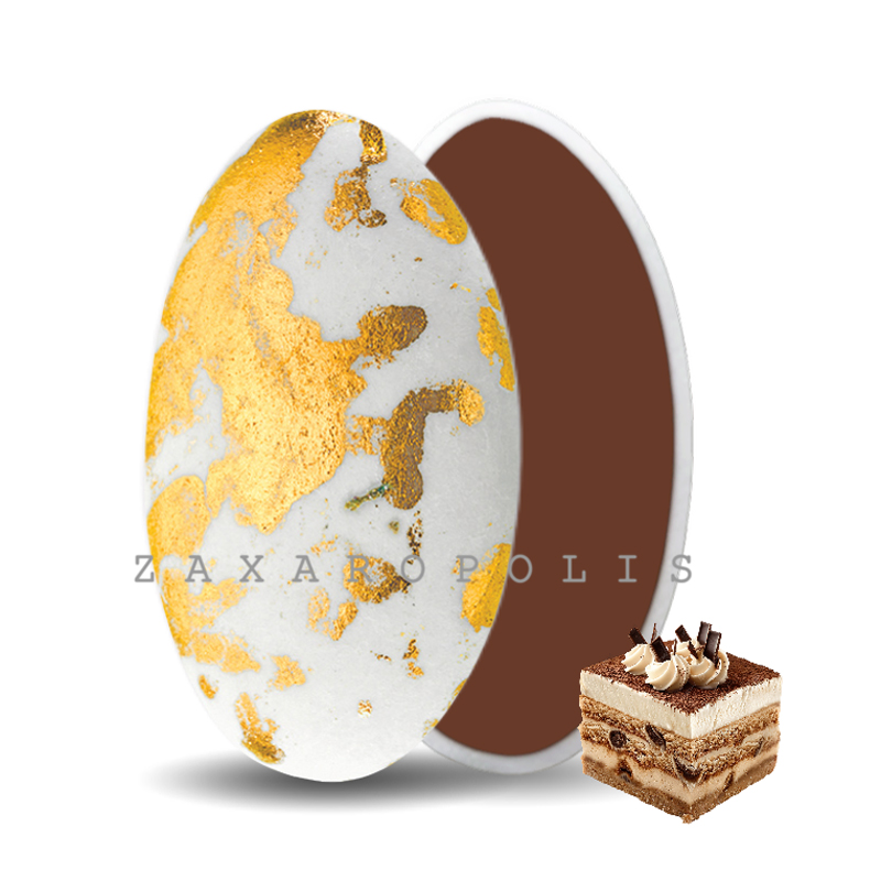 Κουφέτα Zaxaropolis - Choco Splash Τιραμισού Χρυσό Πιτσιλωτό (1kg.) ≈275τμχ.