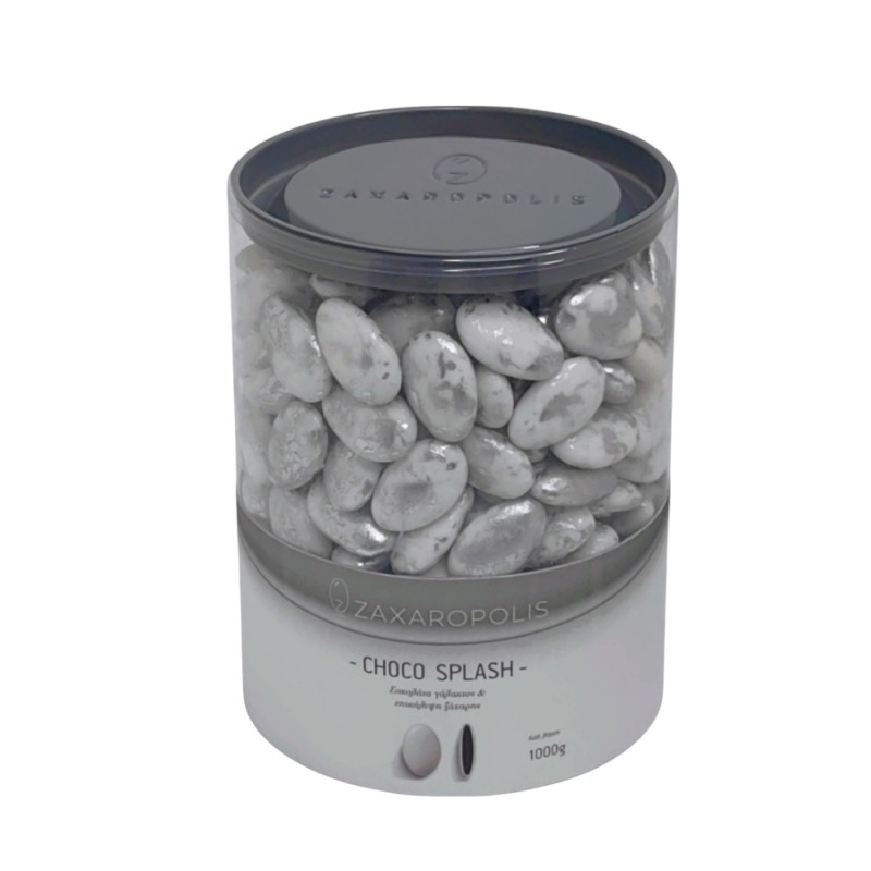 Κουφέτα Zaxaropolis - Choco Splash Τιραμισού Ασημί Πιτσιλωτό (1kg.) ≈275τμχ.
