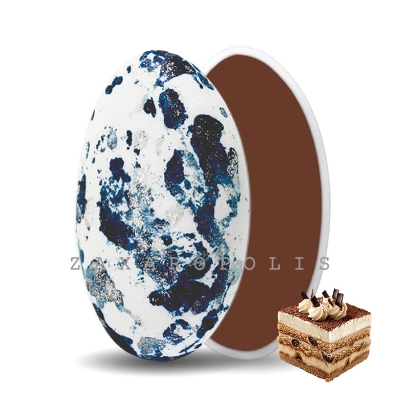 Κουφέτα Zaxaropolis - Choco Splash Τιραμισού Σκούρο Μπλε Πιτσιλωτό (1kg.) ≈275τμχ.