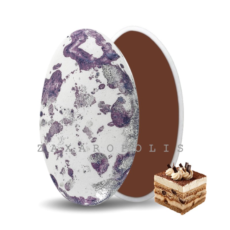 Κουφέτα Zaxaropolis - Choco Splash Τιραμισού Μωβ Πιτσιλωτό (1kg.) ≈275τμχ.