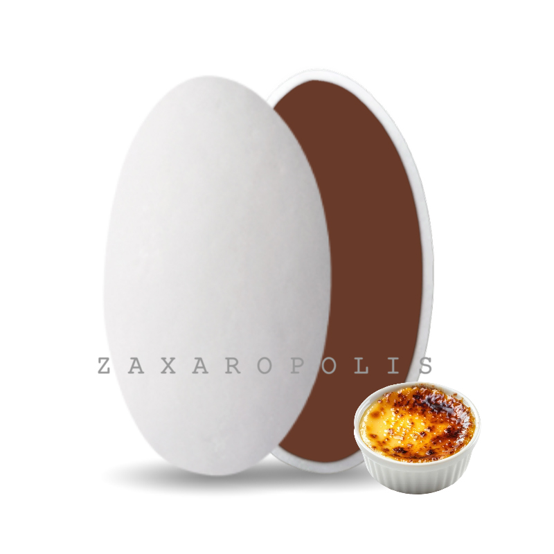 Κουφέτα Zaxaropolis - Choco Splash Crème Brûlée Λευκό (1kg.) ≈275τμχ.