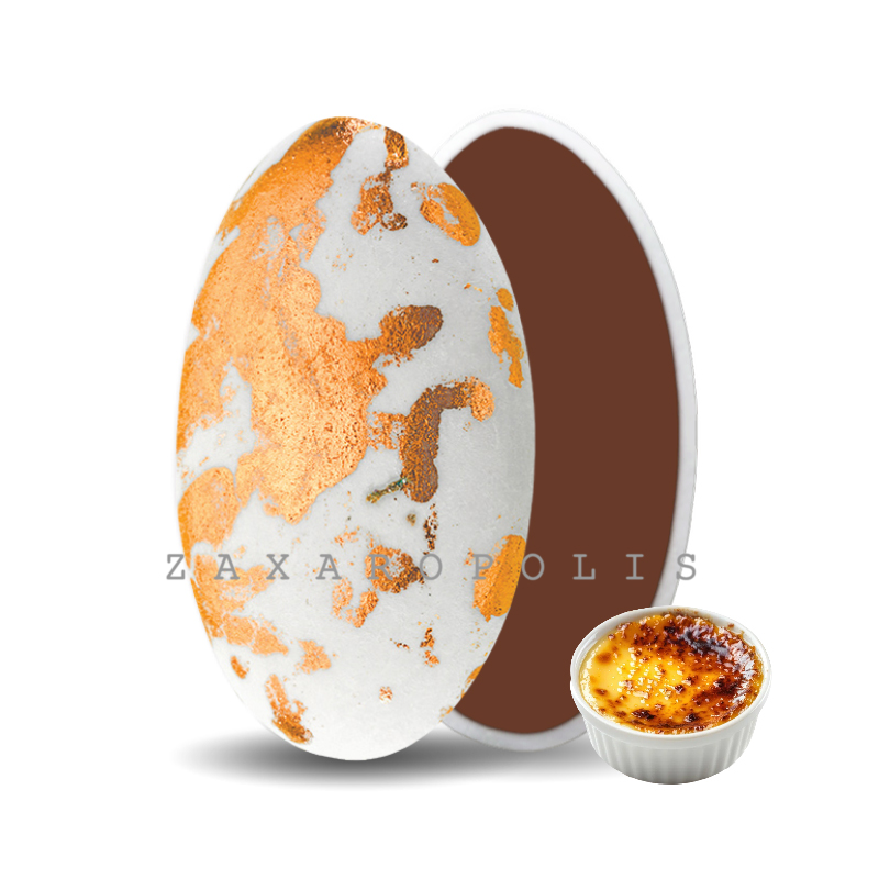 Κουφέτα Zaxaropolis - Choco Splash Crème Brûlée Ροζ Χρυσό Πιτσιλωτό (1kg.) ≈275τμχ.