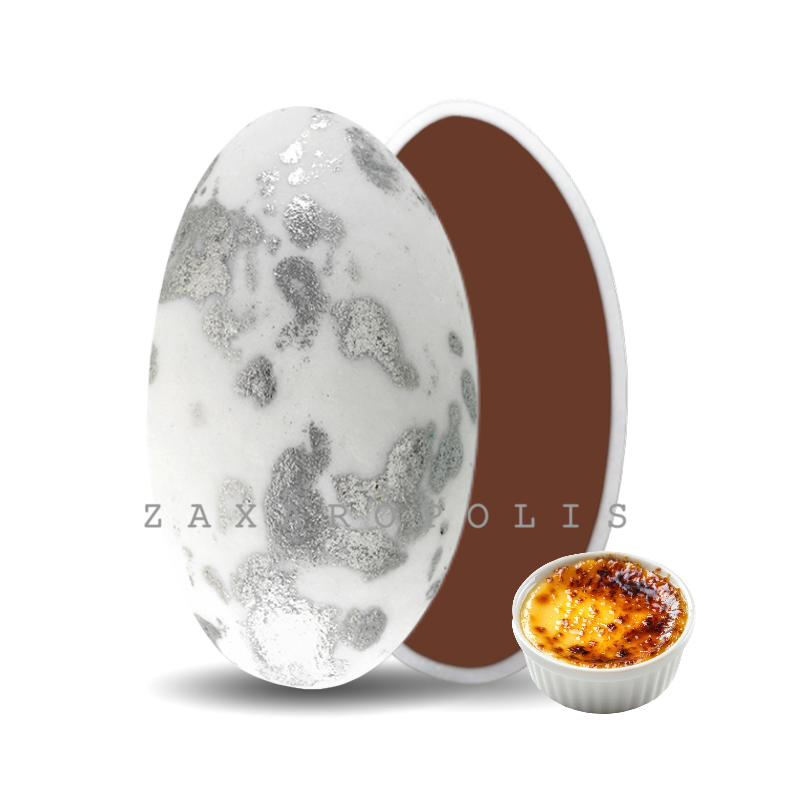Κουφέτα Zaxaropolis - Choco Splash Crème Brûlée Ασημί Πιτσιλωτό (1kg.) ≈275τμχ.