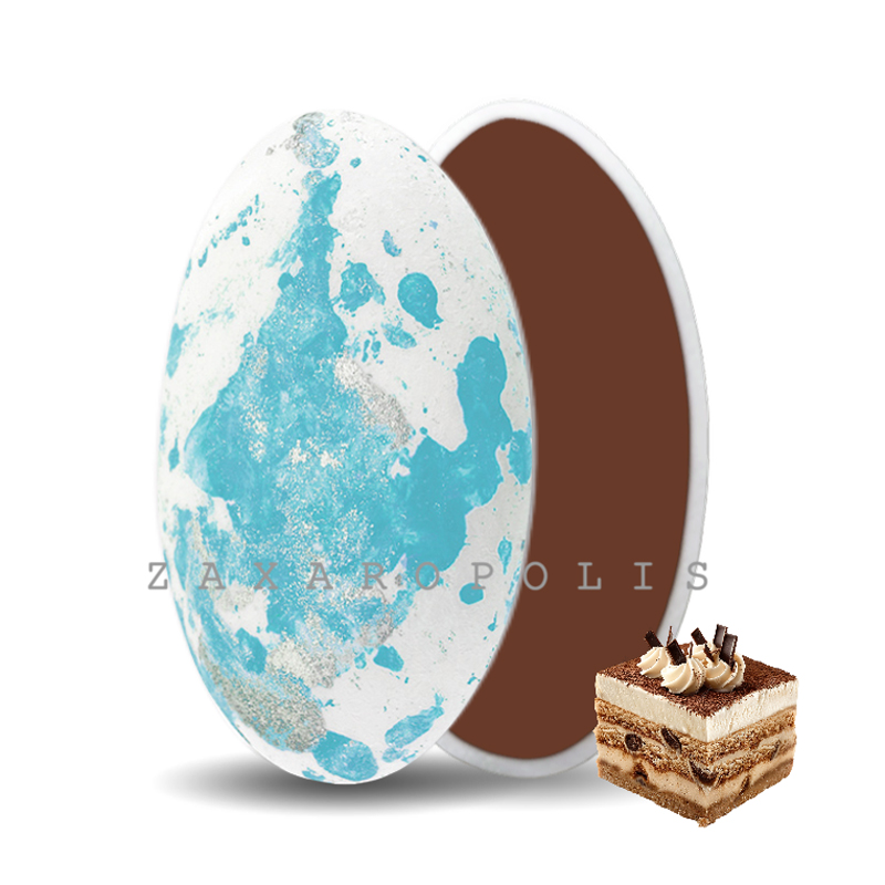 Κουφέτα Zaxaropolis - Choco Splash Τιραμισού Γαλάζιο Πιτσιλωτό (1kg.) ≈275τμχ.