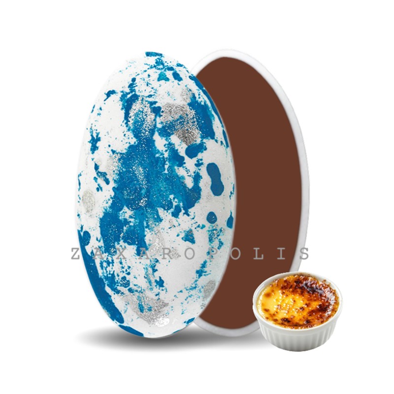 Κουφέτα Zaxaropolis - Choco Splash Crème Brûlée Μπλε Πιτσιλωτό (1kg.) ≈275τμχ.