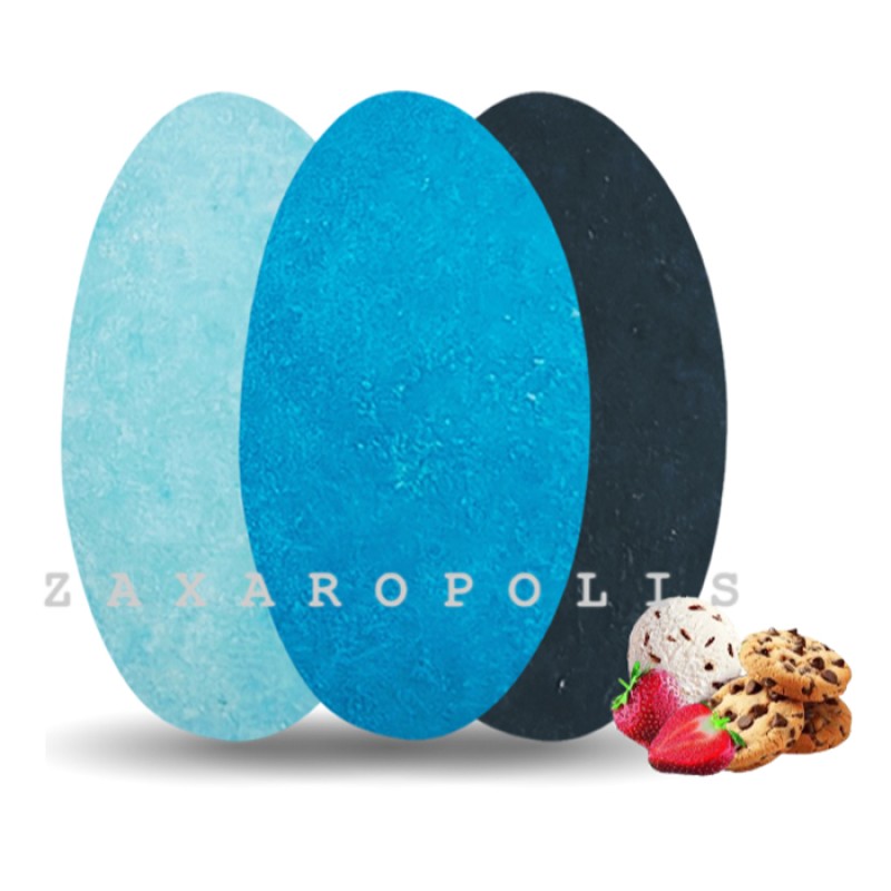 Κουφέτα Zaxaropolis - Choco Splash Mix Γεύσεων Μπλε Σε 3 Αποχρώσεις (1kg.) ≈275τμχ.