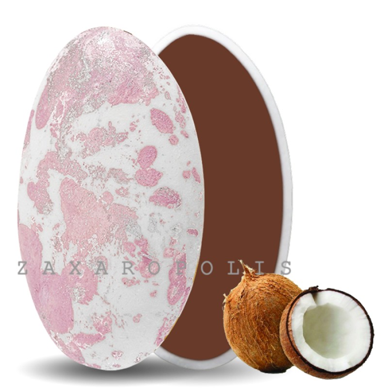 Κουφέτα Zaxaropolis - Choco Splash Καρύδα Σάπιο Μήλο Πιτσιλωτό (1kg.) ≈275τμχ.