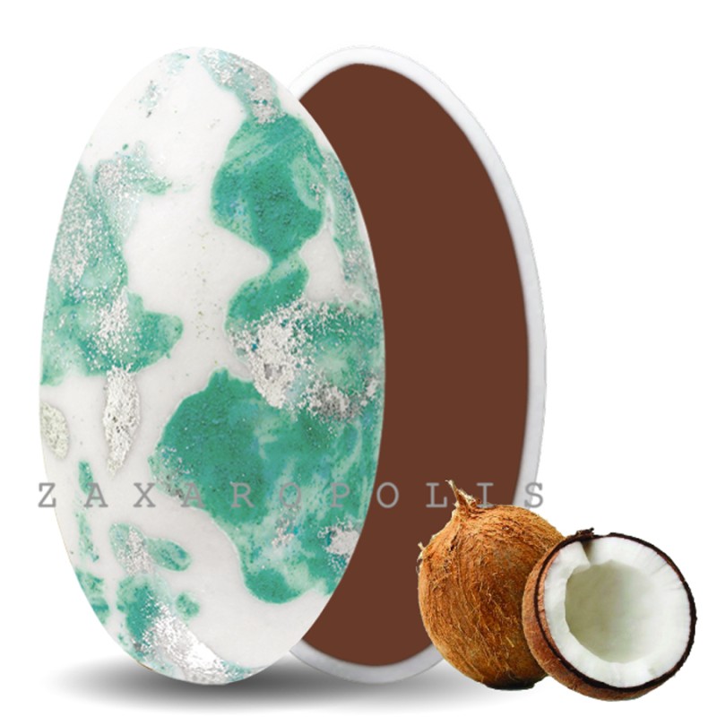 Κουφέτα Zaxaropolis - Choco Splash Καρύδα Βεραμάν Πιτσιλωτό (1kg.) ≈275τμχ.