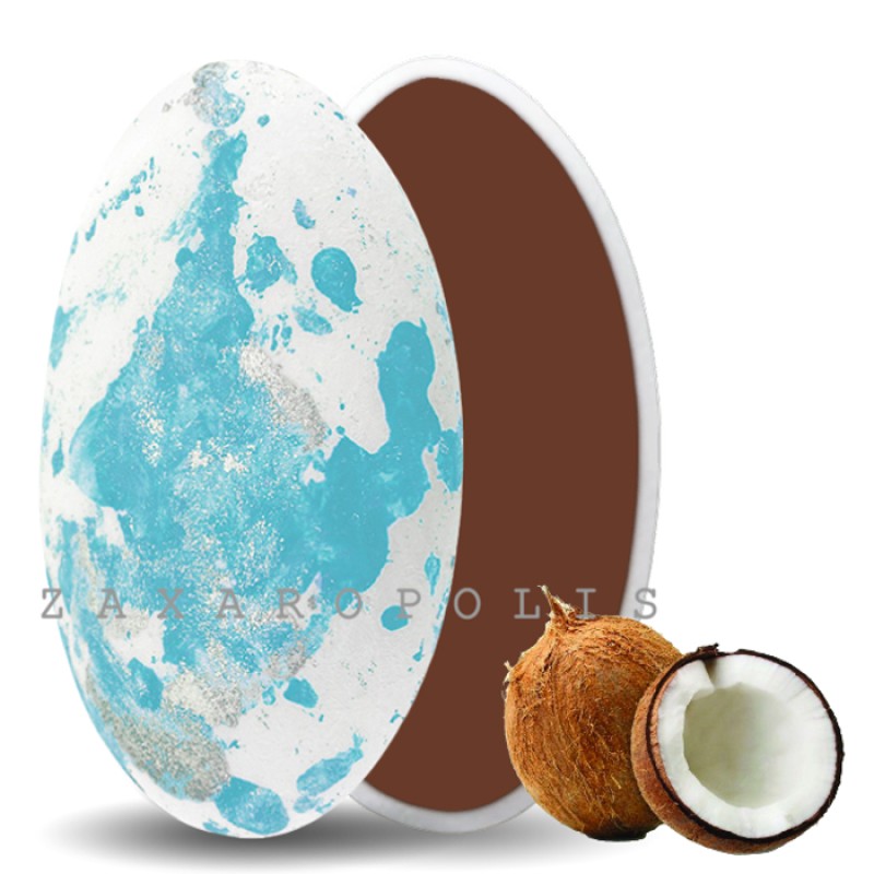 Κουφέτα Zaxaropolis - Choco Splash Καρύδα Γαλάζιο Πιτσιλωτό (1kg.) ≈275τμχ.