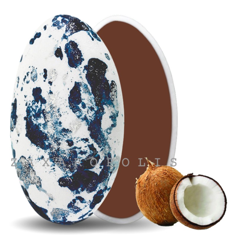 Κουφέτα Zaxaropolis - Choco Splash Καρύδα Σκούρο Μπλε Πιτσιλωτό (1kg.) ≈275τμχ.