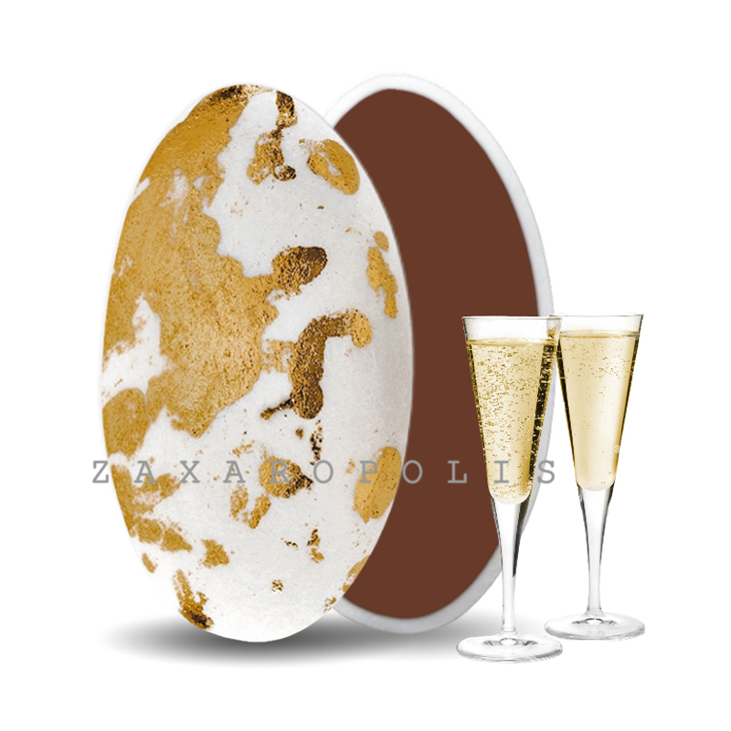 Κουφέτα Zaxaropolis - Choco Splash Σαμπάνια Μπρονζέ Πιτσιλωτό (1kg.) ≈275τμχ.