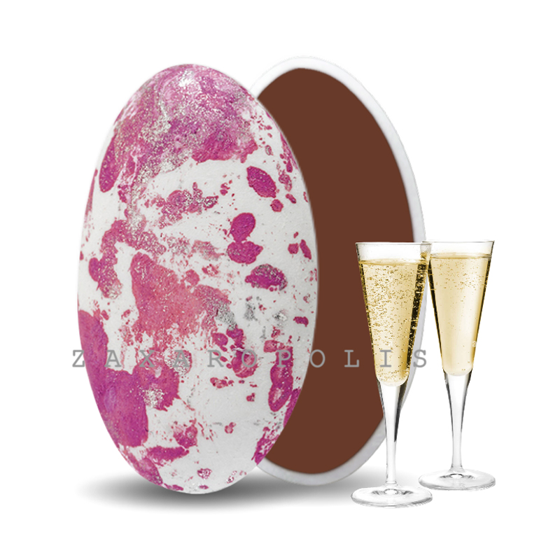 Κουφέτα Zaxaropolis - Choco Splash Σαμπάνια Φούξια Πιτσιλωτό (1kg.) ≈275τμχ.