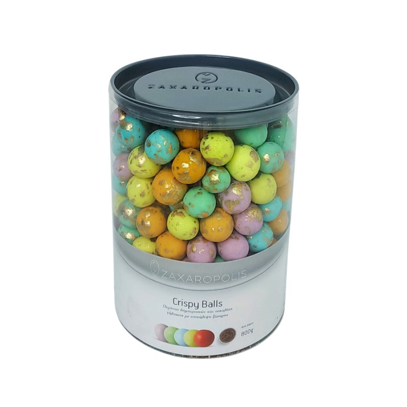 Κουφέτα Zaxaropolis - Crispy Πολύχρωμο Μπρονζέ (0,8kg.) ≈210τμχ.