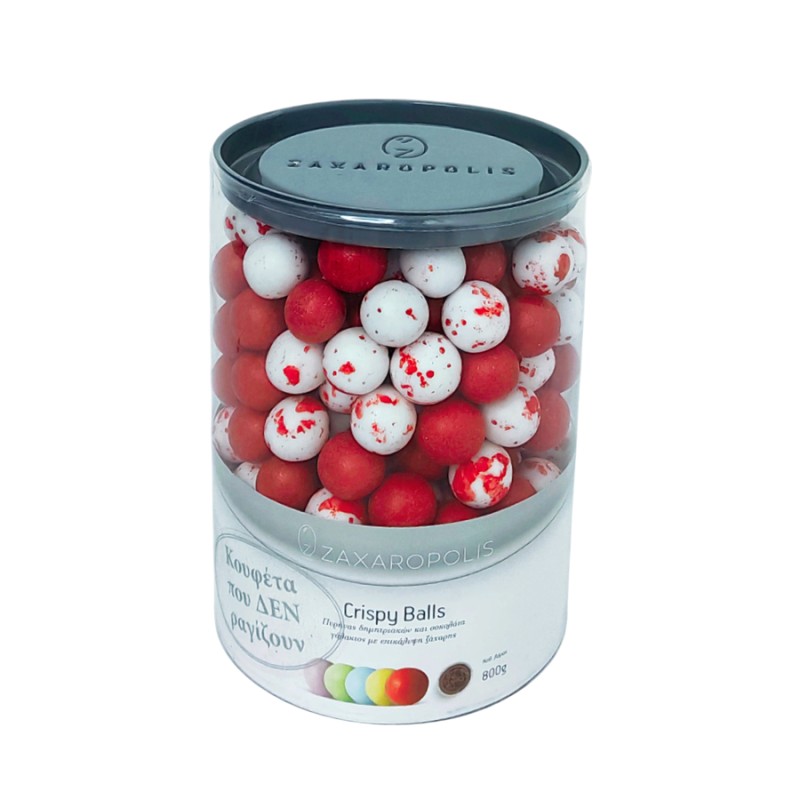 Κουφέτα Zaxaropolis - Crispy Mix Κόκκινο (0,8kg.) ≈210τμχ.