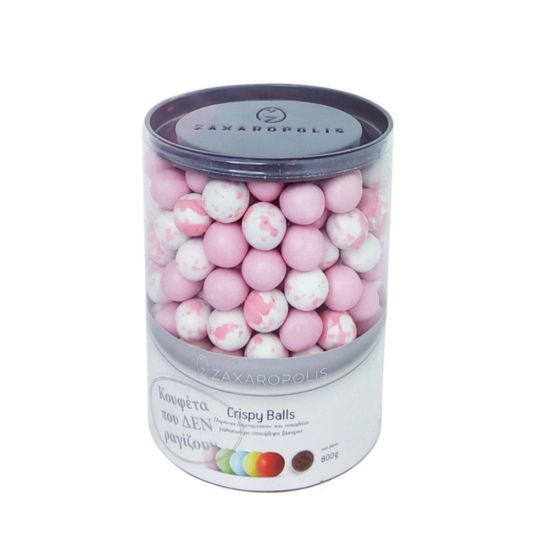 Κουφέτα Zaxaropolis - Crispy Mix Ροζ (0,8kg.) ≈210τμχ.