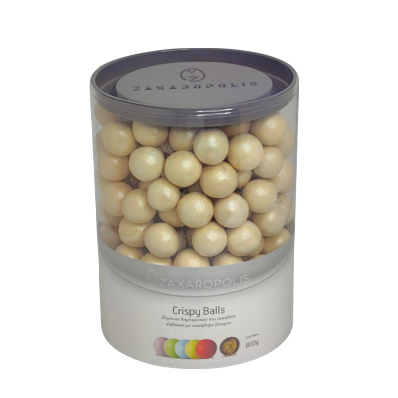Κουφέτα Zaxaropolis - Crispy Περλέ Μπεζ (0,8kg.) ≈210τμχ.