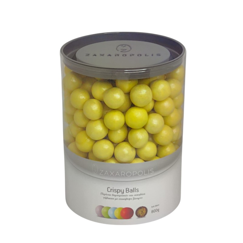 Κουφέτα Zaxaropolis - Crispy Περλέ Κίτρινο (0,8kg.) ≈210τμχ.