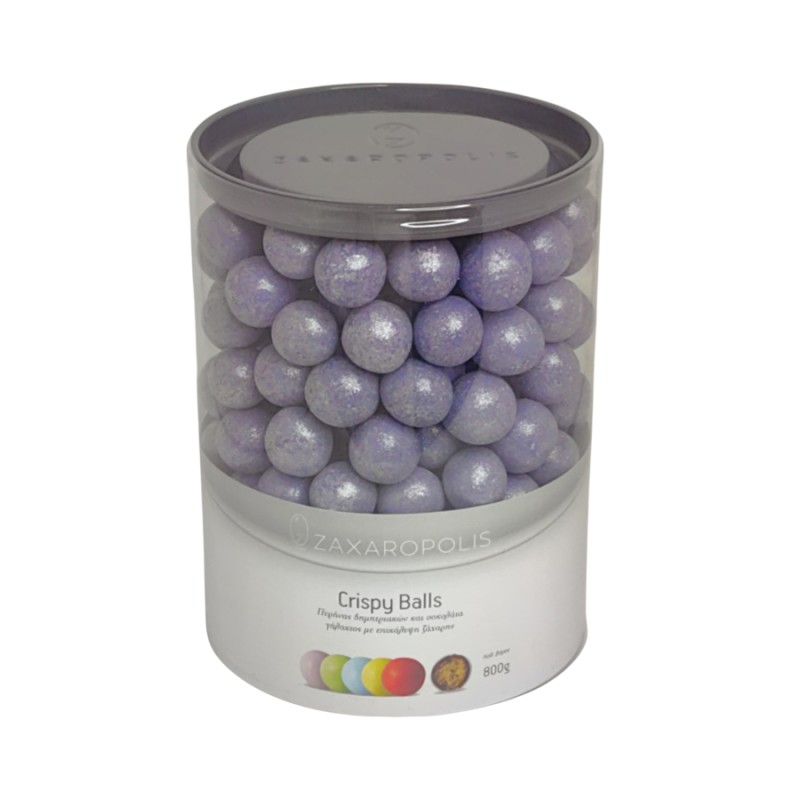 Κουφέτα Zaxaropolis - Crispy Περλέ Λιλά (0,8kg.) ≈210τμχ.