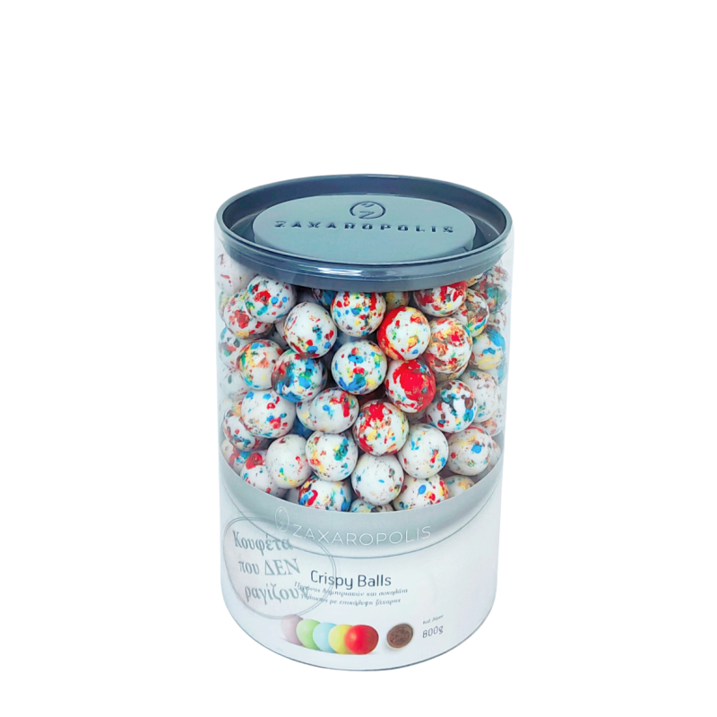 Κουφέτα Zaxaropolis - Crispy Πολύχρωμο Πιτσιλωτό (0,8kg.) ≈210τμχ.