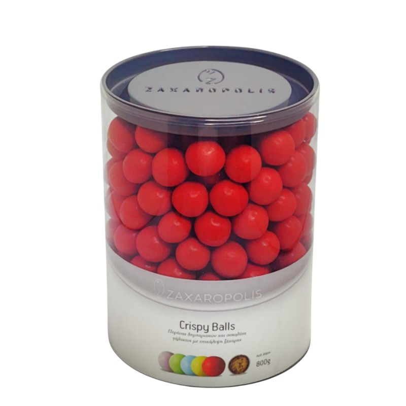 Κουφέτα Zaxaropolis - Crispy Κόκκινο (0,8kg.) ≈210τμχ.