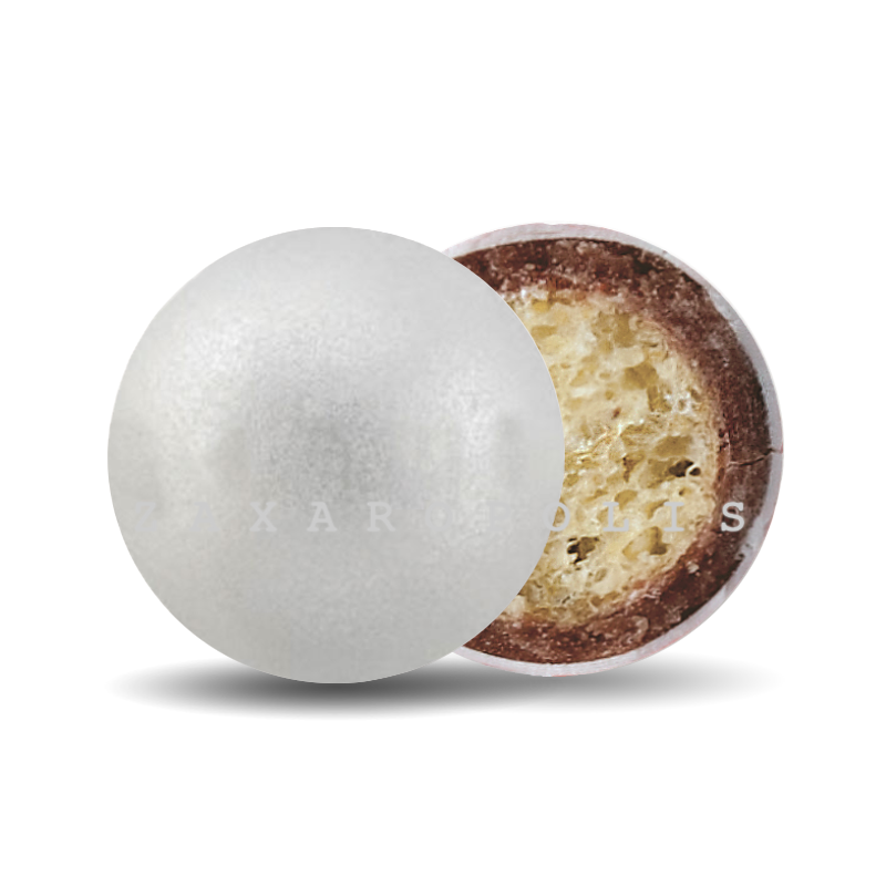 Κουφέτα Zaxaropolis - Crispy Περλέ Λευκό (0,8kg.) ≈210τμχ.