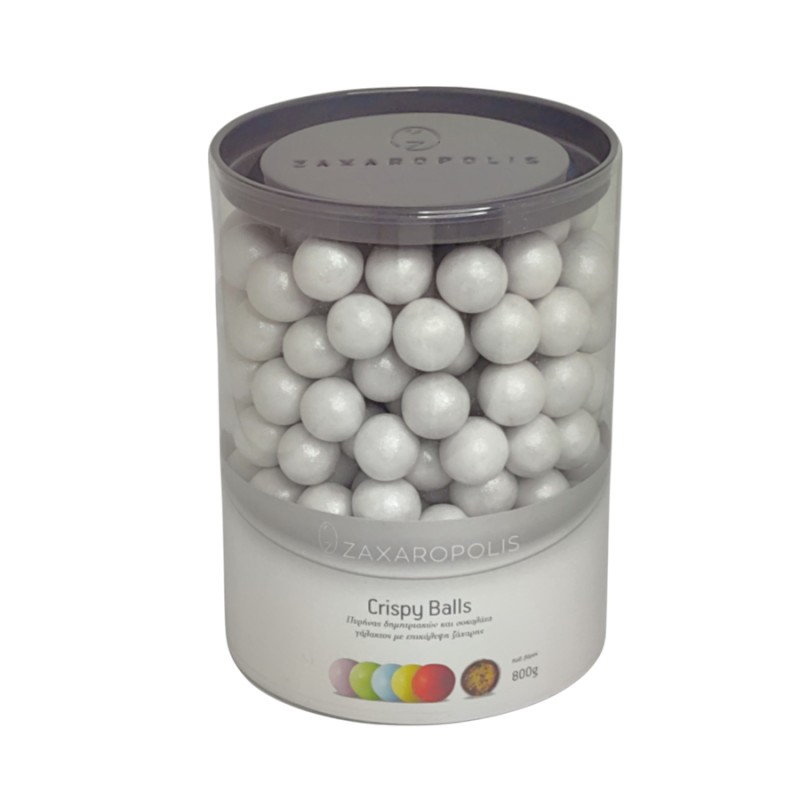 Κουφέτα Zaxaropolis - Crispy Περλέ Λευκό (0,8kg.) ≈210τμχ.