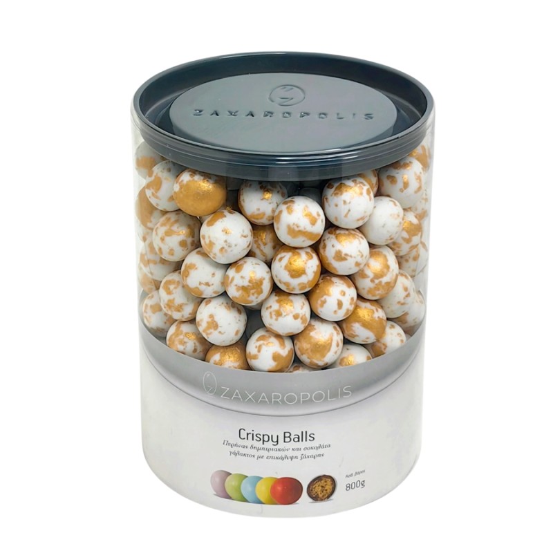Κουφέτα Zaxaropolis - Crispy Ροζ Χρυσό Πιτσιλωτό (0,8kg.) ≈210τμχ.