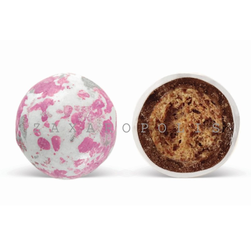 Κουφέτα Zaxaropolis - Crispy Ροζ Πιτσιλωτό (0,8kg.) ≈210τμχ.