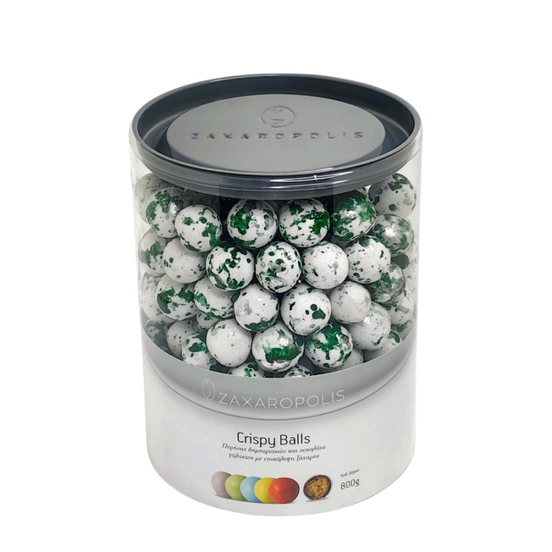 Κουφέτα Zaxaropolis - Crispy Πράσινο Πιτσιλωτό (0,8kg.) ≈210τμχ.