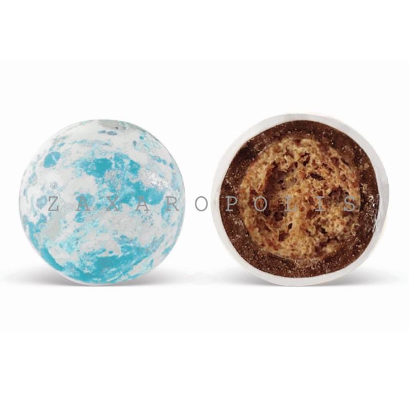 Κουφέτα Zaxaropolis - Crispy Γαλάζιο Πιτσιλωτό (0,8kg.) ≈210τμχ.