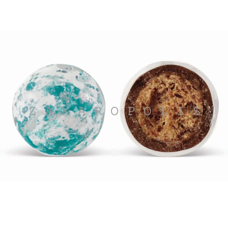 Κουφέτα Zaxaropolis - Crispy Τιρκουάζ Πιτσιλωτό (0,8kg.) ≈210τμχ.