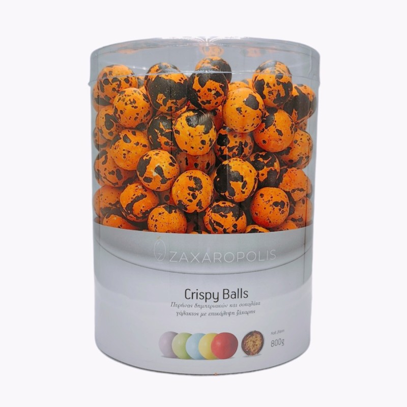 Κουφέτα Zaxaropolis - Crispy Πορτοκαλί Πιτσιλωτό (0,8kg.) ≈210τμχ.