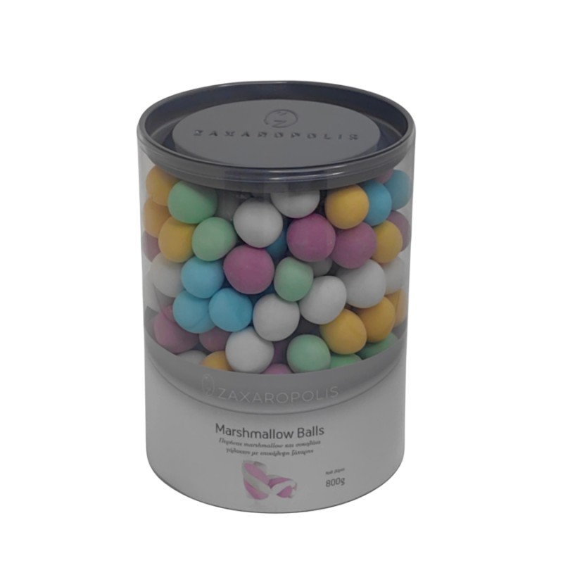 Marshmallow Balls Zaxaropolis - Πολύχρωμο Τσιχλόφουσκα (0,8kg.) ≈200τμχ.