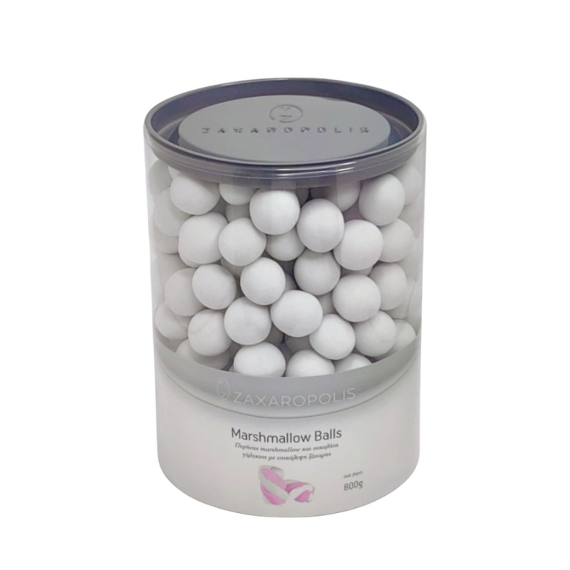 Marshmallow Balls Zaxaropolis - Λευκό Τσιχλόφουσκα (0,8kg.) ≈200τμχ.