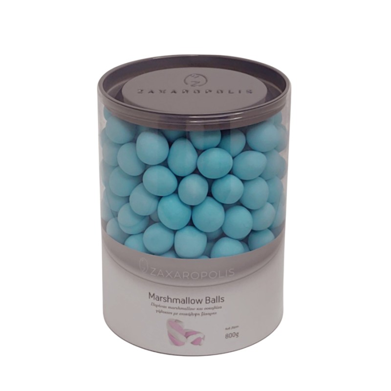 Marshmallow Balls Zaxaropolis - Μπλε Τσιχλόφουσκα (0,8kg.) ≈200τμχ.