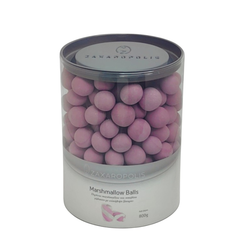 Marshmallow Balls Zaxaropolis - Λιλά Τσιχλόφουσκα (4kg.) ≈1.000τμχ.