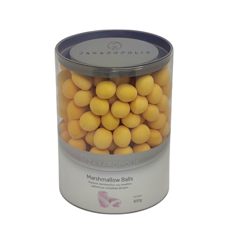 Marshmallow Balls Zaxaropolis - Πορτοκαλί Τσιχλόφουσκα (4kg.) ≈1.000τμχ.
