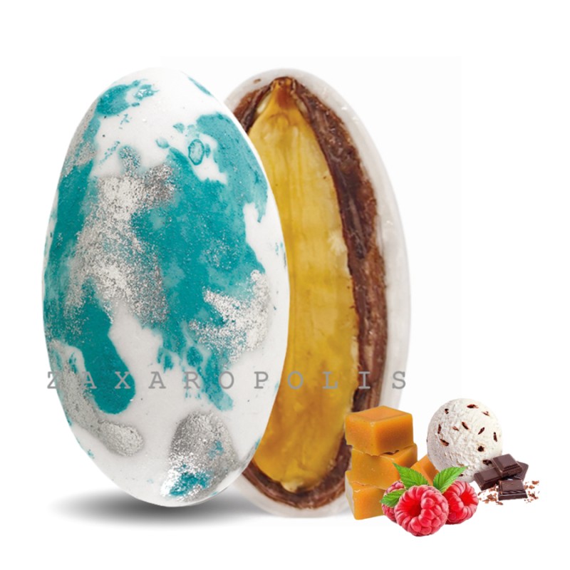 Κουφέτα Zaxaropolis - My Choco Mix Γεύσεων Τιρκουάζ Πιτσιλωτό (1kg.) ≈230τμχ.