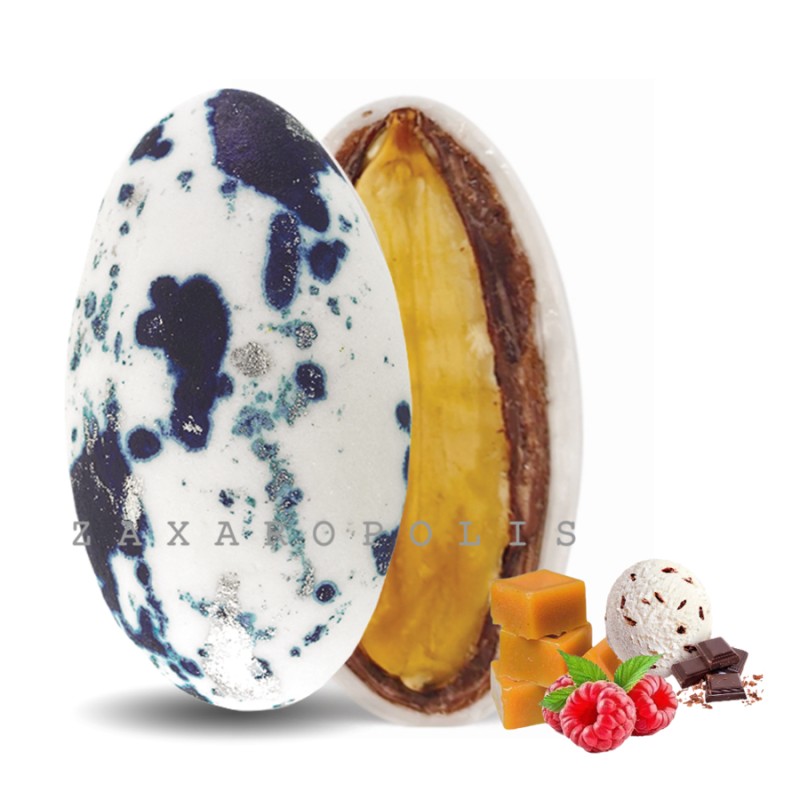 Κουφέτα Zaxaropolis - My Choco Mix Γεύσεων Σκούρο Μπλε Πιτσιλωτό (1kg.) ≈230τμχ.