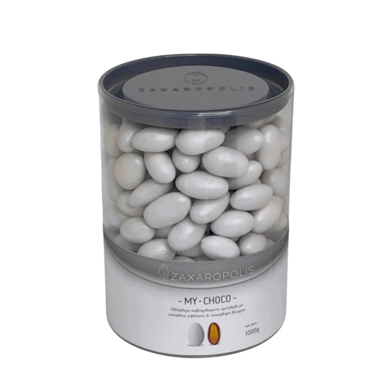 Κουφέτα Zaxaropolis - My Choco Stracciatella Λευκό Περλέ (1kg.) ≈230τμχ.