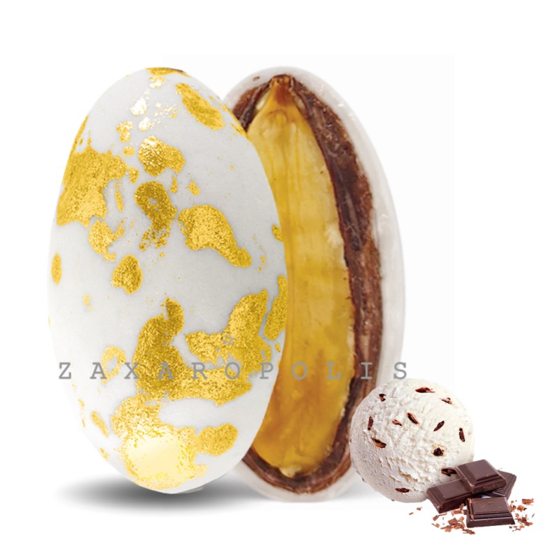 Κουφέτα Zaxaropolis - My Choco Stracciatella Χρυσό Πιτσιλωτό (1kg.) ≈230τμχ.