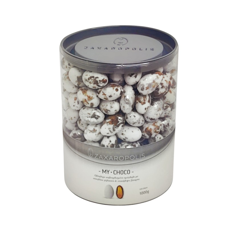 Κουφέτα Zaxaropolis - My Choco Stracciatella Καφέ Πιτσιλωτό (1kg.) ≈230τμχ.