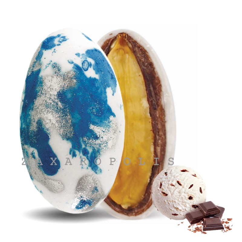 Κουφέτα Zaxaropolis - My Choco Stracciatella Μπλε Πιτσιλωτό (1kg.) ≈230τμχ.