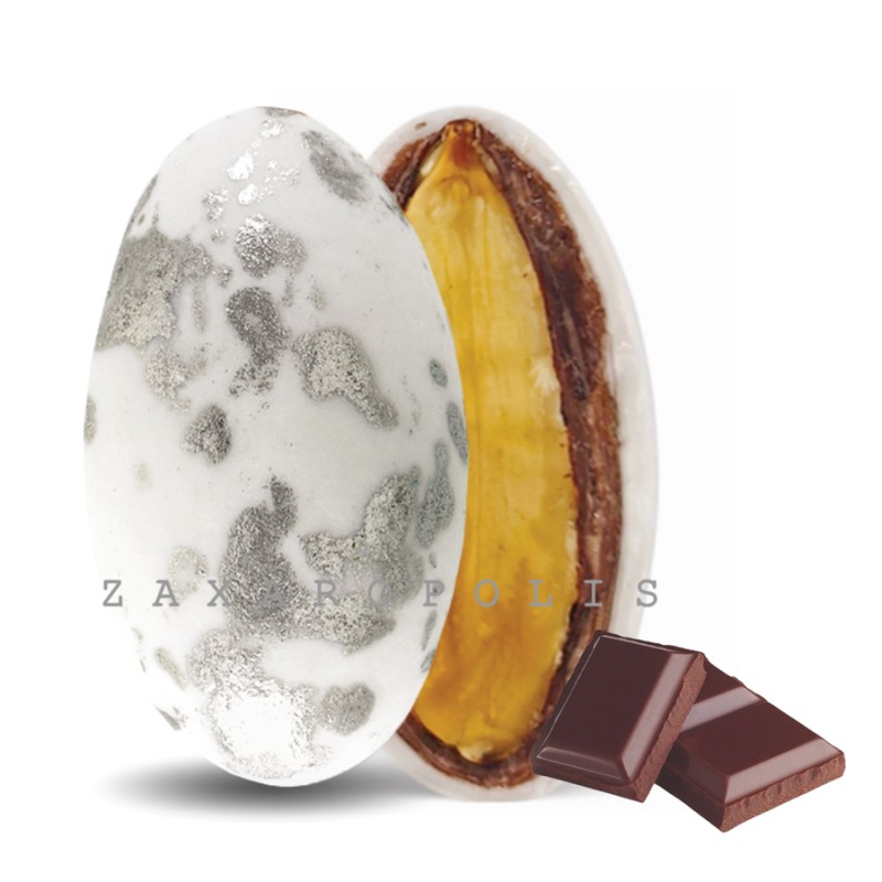 Κουφέτα Zaxaropolis - My Choco Σοκολάτα Ασημί Πιτσιλωτό (1kg.) ≈230τμχ.