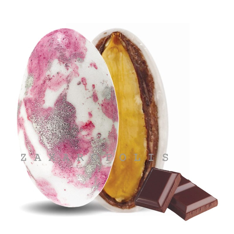 Κουφέτα Zaxaropolis - My Choco Σοκολάτα Ροζ Πιτσιλωτό (1kg.) ≈230τμχ.