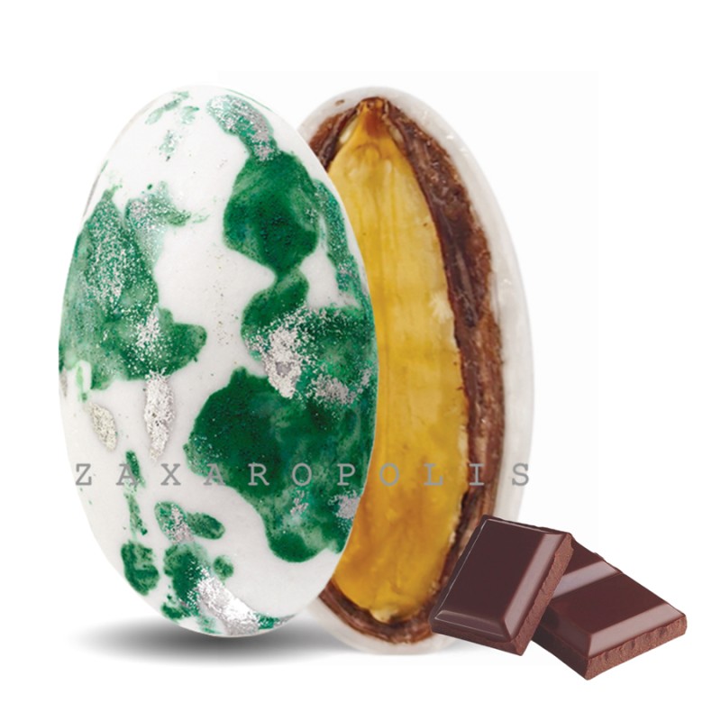 Κουφέτα Zaxaropolis - My Choco Σοκολάτα Πράσινο Πιτσιλωτό (1kg.) ≈230τμχ.