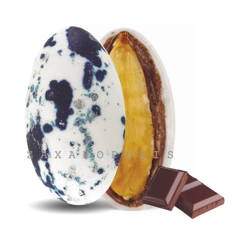 Κουφέτα Zaxaropolis - My Choco Σοκολάτα Σκούρο Μπλε Πιτσιλωτό (1kg.) ≈230τμχ.